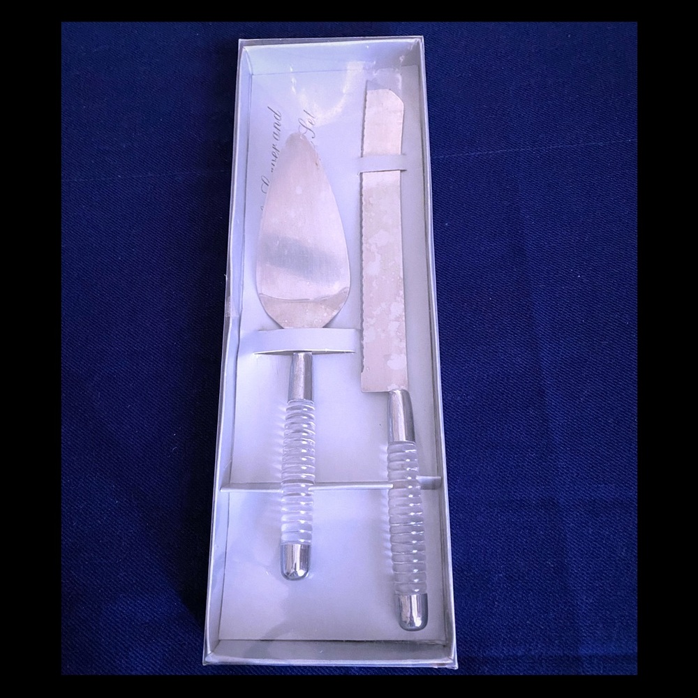 💯S.S. 2PC CUTTING SPATULA & SERVING KNIFE - Picture 2 of 4